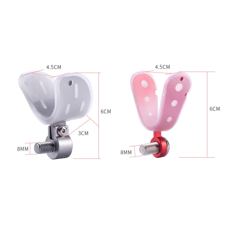 Aluminum Alloy Rod Head Universal Anti-Slip Luminous Front Fork Head, Style: Wide Gray, Narrow Red, Narrow Gray, Wide Red, Wide Gray