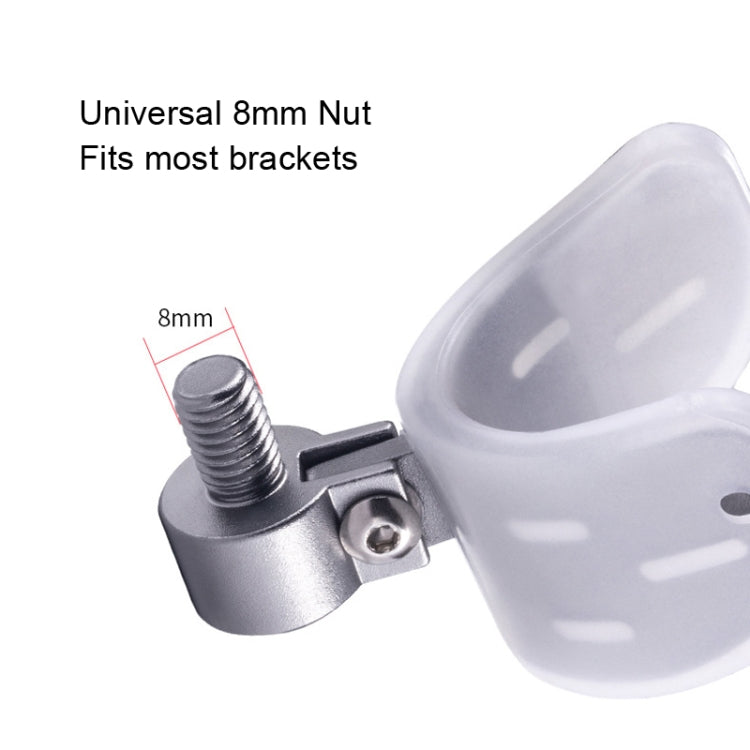 Aluminum Alloy Rod Head Universal Anti-Slip Luminous Front Fork Head, Style: Wide Gray, Narrow Red, Narrow Gray, Wide Red, Wide Gray