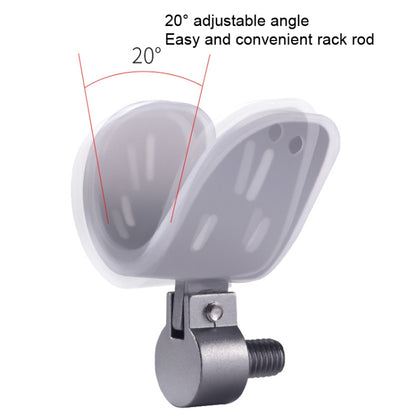 Aluminum Alloy Rod Head Universal Anti-Slip Luminous Front Fork Head, Style: Wide Gray, Narrow Red, Narrow Gray, Wide Red, Wide Gray