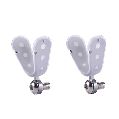Aluminum Alloy Rod Head Universal Anti-Slip Luminous Front Fork Head, Style: Wide Gray, Narrow Red, Narrow Gray, Wide Red, Wide Gray