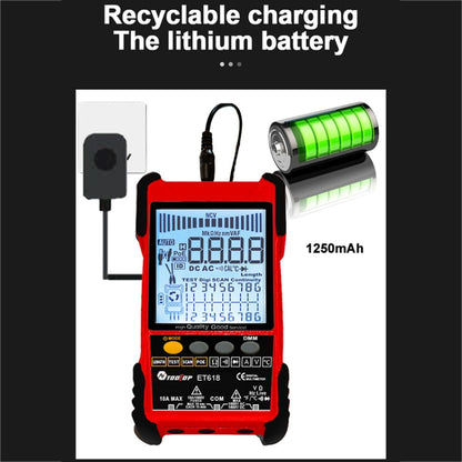 Rechargeable Adjustable Network Cable Tester Wire Tracker POE Cable Tester