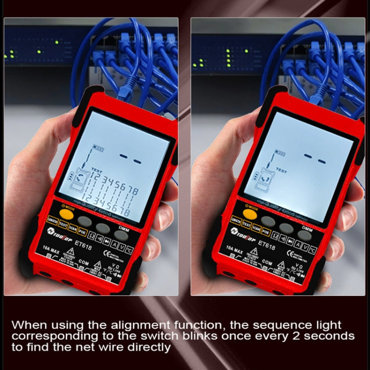 Rechargeable Adjustable Network Cable Tester Wire Tracker POE Cable Tester