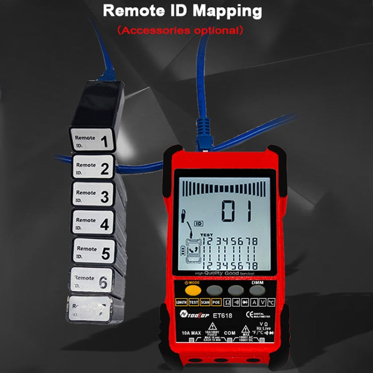 Rechargeable Adjustable Network Cable Tester Wire Tracker POE Cable Tester