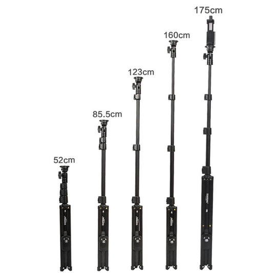 YUNTENG 1388L Tripod Selfie Stick Phone With Bluetooth Remote Control, YUNTENG 1388L
