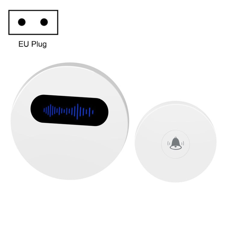 T10-1 1 For 1 Lighting Self-Power Generation Wireless Intelligent Anti -Rainwater Doorbell, T10-1 US Plug White, T10-1 US Plug Black, T10-1 UK Plug White, T10-1 UK Plug Black, T10-1 EU Plug White, T10-1 EU Plug Black