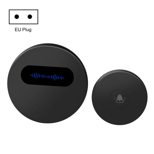 Sonnette sans fil intelligente anti-pluie avec alimentation autonome T10-1 (1 pour 1), prise UE noire, prise US blanche, prise US noire, prise UK blanche, prise UK noire, prise UE blanche