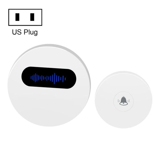 Sonnette sans fil intelligente anti-pluie avec alimentation autonome T10-1 (1 pour 1), prise UE noire, prise US blanche, prise US noire, prise UK blanche, prise UK noire, prise UE blanche