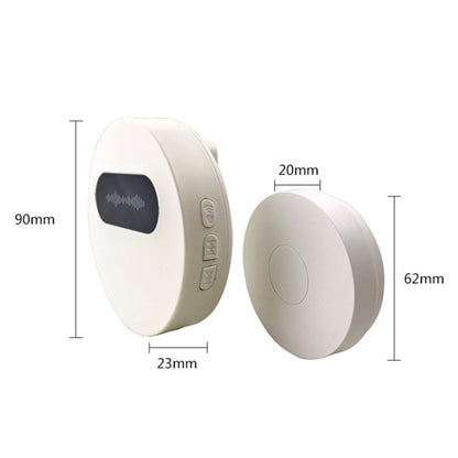 T10-1 1 For 1 Lighting Self-Power Generation Wireless Intelligent Anti -Rainwater Doorbell, T10-1 US Plug White, T10-1 US Plug Black, T10-1 UK Plug White, T10-1 UK Plug Black, T10-1 EU Plug White, T10-1 EU Plug Black