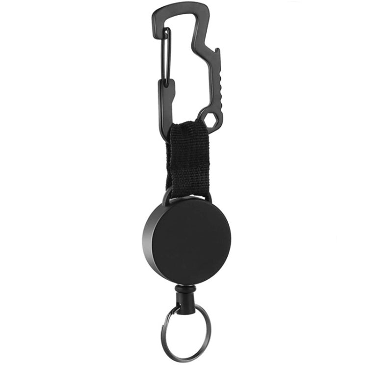 Décapsuleur Mousqueton Multifonctionnel en Acier Inoxydable Type D pour l'Extérieur, TZ-001