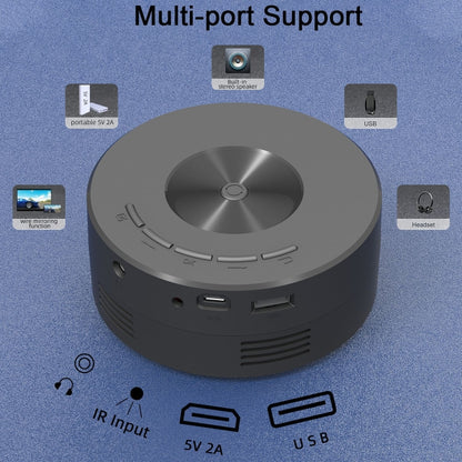 YT200 320 X 180P LED HD Mini Projector USB Powered Support Wired Connection Phone Screen