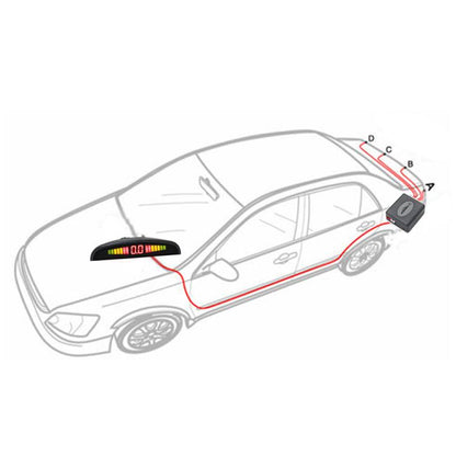 Car Buzzer Parking Sensor System with LCD Display