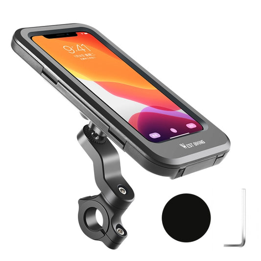 WEST BIKING Support de téléphone étanche et antichoc pour vélo, Style :, Guidon