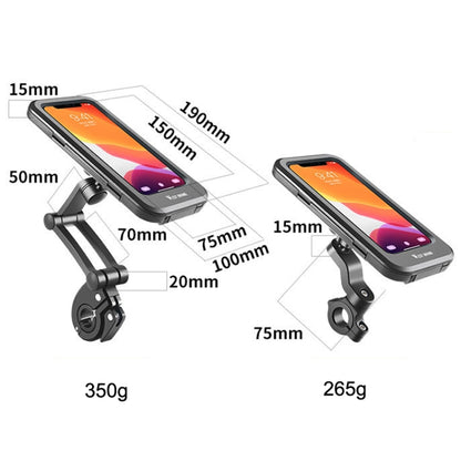 WEST BIKING Bicycle Riding Waterproof and Shockproof Phone Bracket, Style:, Handlebar
