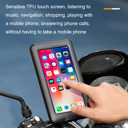 WEST BIKING Mountain Bicycle Riding Shock-proof Fixed Mobile Phone Bracket, Style:, Handlebar, Rearview Mirror