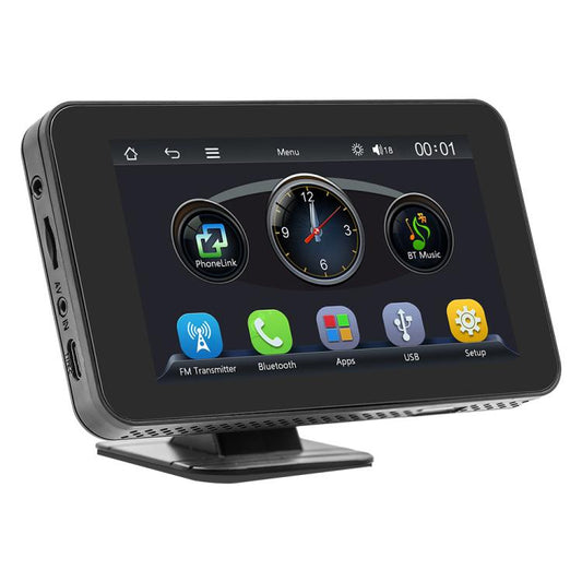 Lecteur MP5 portable à projection d'écran sans fil compatible CarPlay/Android Auto