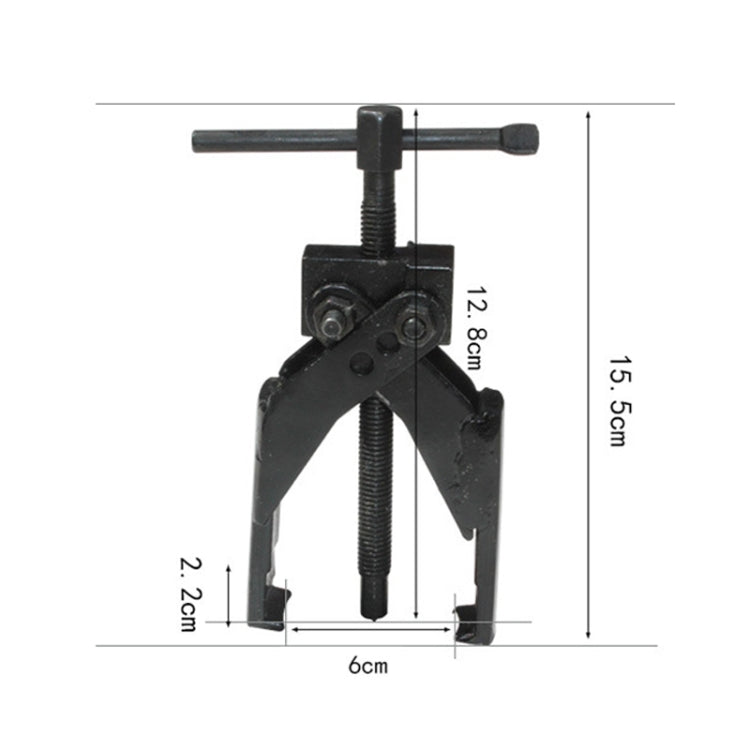 Extracteur de roulement à deux griffes en croix, 15,5 cm