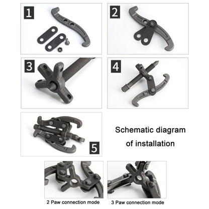 Bearing Removal Service Tool Multifunction Paddle Wheel, Size:, 3 inch 75mm, 4 inch 100mm, 6 inch 150mm, 8 inch 200mm, 10 inch 250mm, 12 inch 300mm, 14 inch 350mm, 16 inch 400mm, 20 inch 500mm, 24 inch 600mm