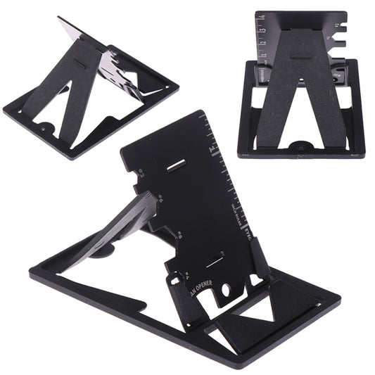 4 PCS Multifunction Folding Mobile Phone Bracket Mini EDC Tool Card Bottle Opener