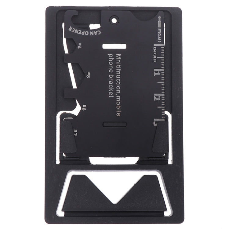4 PCS Multifunction Folding Mobile Phone Bracket Mini EDC Tool Card Bottle Opener