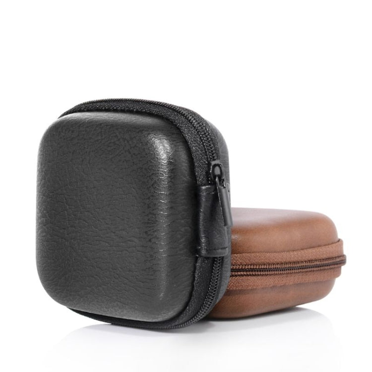 Retro Leather USB Data Cable Storage Bag Earphone Headset Case Pouch Box