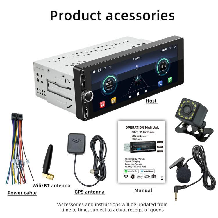 Car Radio Wireless Bluetooth Hands-Free Android Navigation