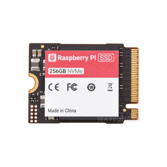 WAVESHARE Officiële Raspberry Pi SSD voldoet aan de PCIe Gen 3-standaard, verkrijgbaar in 256 GB, 512 GB en 1 TB.