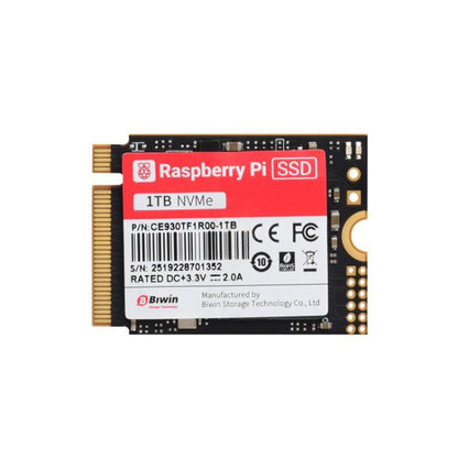 WAVESHARE Official Raspberry Pi SSD Complies With PCIe Gen 3 Standard, 256GB, 512GB, 1TB