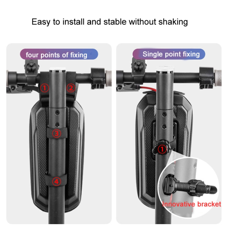 WHEEL UP X7 2L Electric Scooter Hard Shell Hanging Bag,Style:, X7 Hook and Loop Fastener