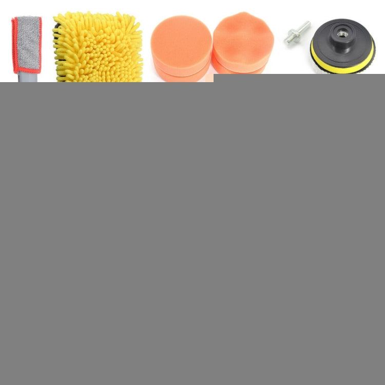 19 PCS / Set Car Beauty Cleaning Brush Details Brush Washing Glove Tool Set, 19 in 1 Red Ring, 19 in 1 Yellow Ring