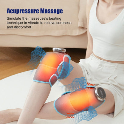 Electric Heating Therapy Knee Warm Knee Pad Brace Massage,Spec:, Single Without Vibration, Double Without Vibration, Single With Vibration