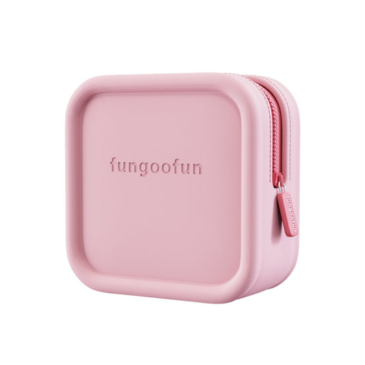 Fungoofun Trousse de voyage en EVA pour cosmétiques et accessoires numériques, coloris bonbon : Carré rose, Carré orange, Carré jaune, Brique rose, Brique orange, Brique jaune