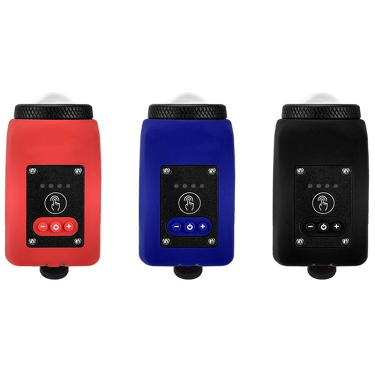 2 In 1 Bicycle Rechargeable Waterproof High Decibel Bell with Highlight Light, Black, Red, Blue