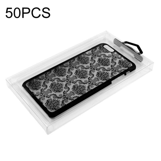 50 PCS  No Printing Full Transparent PVC Phone Case Packaging Box,Size: