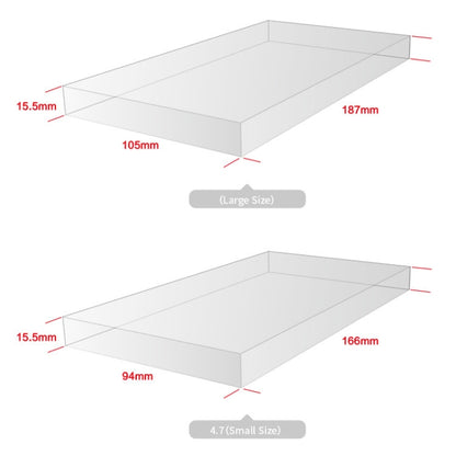 50 PCS  No Printing Full Transparent PVC Phone Case Packaging Box,Size: