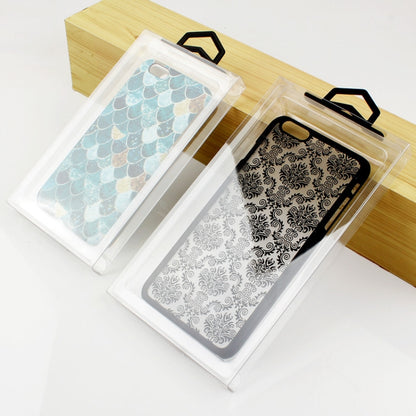 50 PCS  No Printing Full Transparent PVC Phone Case Packaging Box,Size: