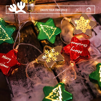 LED Christmas Decorative Ball Lights Party Scene Arrangement Lantern String, Spec:, Battery Type 1.5m, USB Type 1.5m, Battery Type 3m, USB Type 3m, Battery Type 4m, Battery Type 5m, Battery Type 6m, USB Type 6m