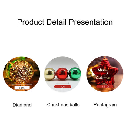 LED Christmas Decorative Ball Lights Party Scene Arrangement Lantern String, Spec:, Battery Type 1.5m, USB Type 1.5m, Battery Type 3m, USB Type 3m, Battery Type 4m, Battery Type 5m, Battery Type 6m, USB Type 6m