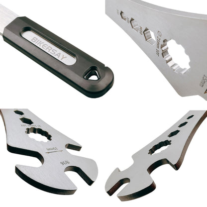 Clé à pédales de vélo multifonctionnelle étendue BIKERRSAY, BT034S