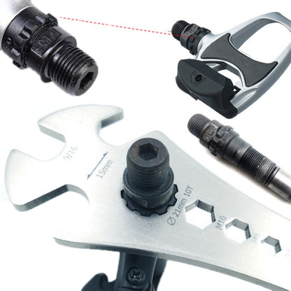 Clé à pédales de vélo multifonctionnelle étendue BIKERRSAY, BT034S