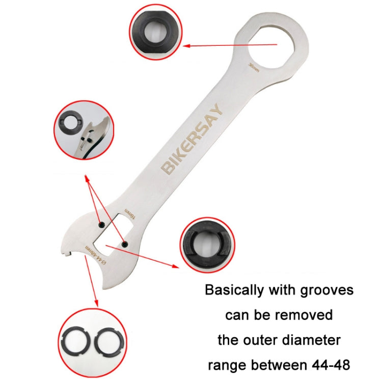BIKERSAY Outil de retrait d'axe de vélo Clé à crochet de dérailleur Outils de réparation, GK-FK02