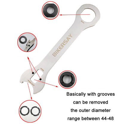 BIKERSAY Outil de retrait d'axe de vélo Clé à crochet de dérailleur Outils de réparation, GK-FK02