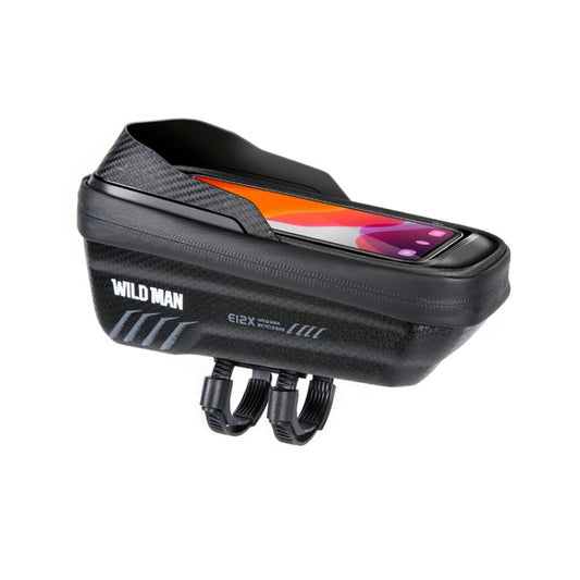 WILD MAN E12X 1L Sac de vélo étanche et antichute en EVA rigide avec fonction tactile, E12X (Rouge), E12X (Noir)