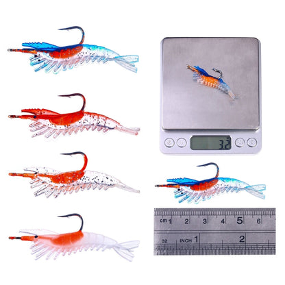 HENGJIA SO077 Leurre Souple Crevette Plombée 6cm 3g pour Bar, Faux Leurre, SO077 3, SO077 4, SO077 1, SO077 2