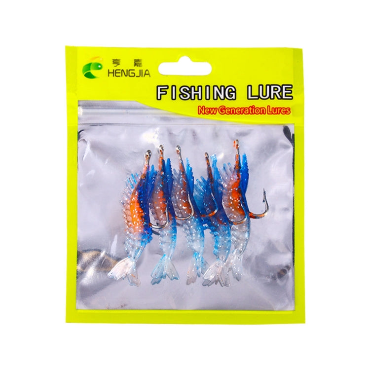 HENGJIA SO077 Leurre Souple Crevette Plombée 6cm 3g pour Bar, Faux Leurre, SO077 3, SO077 4, SO077 1, SO077 2