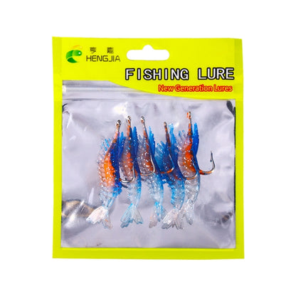 HENGJIA SO077 Leurre Souple Crevette Plombée 6cm 3g pour Bar, Faux Leurre, SO077 3, SO077 4, SO077 1, SO077 2