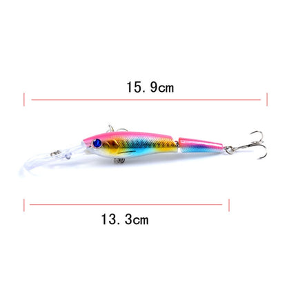 M0208 13,3cm/13,4g Leurre Bionique Multi-sections Mino Faux Leurre Plastique, M0208 3, M0208 4, M0208 6, M0208 1, M0208 2