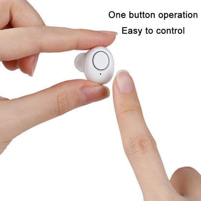 TWS In-Ear Sound Amplifier For Elderly Hearing Aid Headphones, White, Black