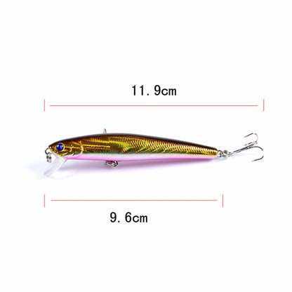5 PCS M0205 9.6cm/9.8g Minnow Bionic Fake Bait Plastic Floating Hard Bait, M0205 3, M0205 4, M0205 5, M0205 6, M0205 1, M0205 2