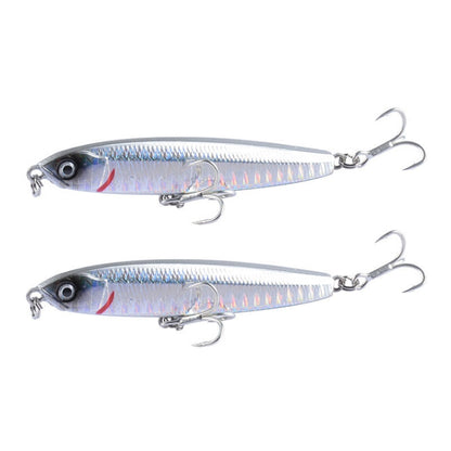 2 leurres durs CH79, coulants, à lancer loin, forme crayon, Spécifications : 10,4 cm 18 g
