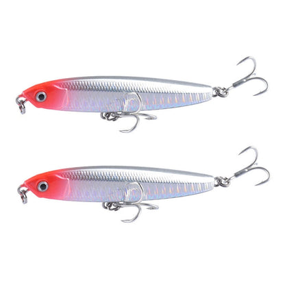 2 leurres durs CH79, coulants, à lancer loin, forme crayon, Spécifications : 10,4 cm 18 g